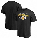 Men's Los Angeles Lakers Black 2020 NBA Finals Champions Team Represent T-Shirt,baseball caps,new era cap wholesale,wholesale hats